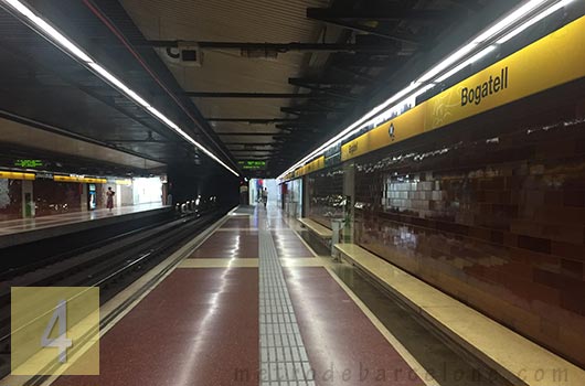 Barcelona bogatell metro station