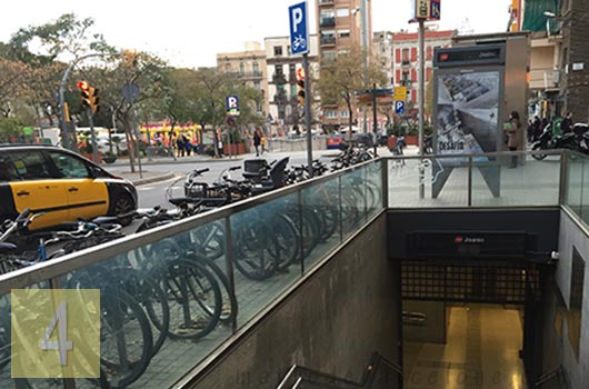 Barcelona joanic metro stop