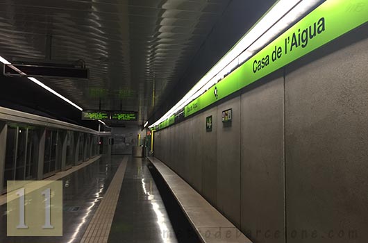 Barcelona metro Casa de l'Aigua