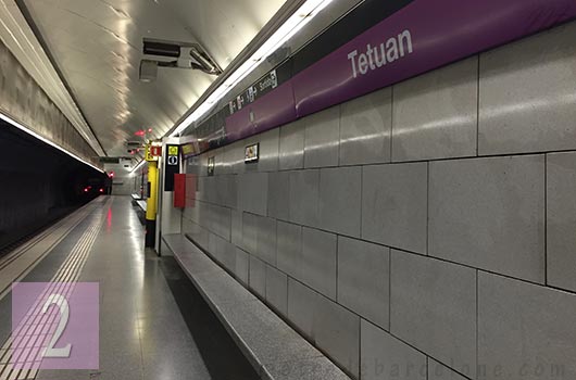 Barcelone métro Tetuan