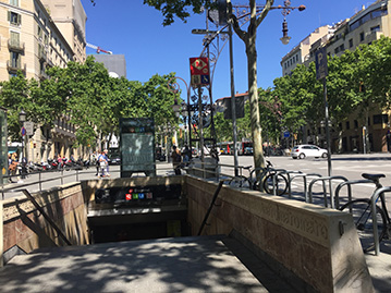 Barcelone metro avenue diagonal