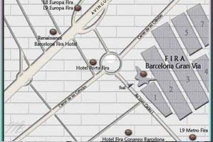 plan fira Gran Via Barcelone