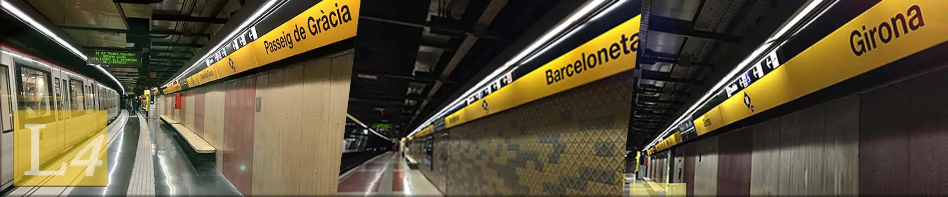 Barcelona metro yellow line