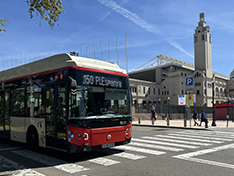 Barcelona olympic stadium bus