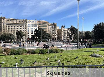 Barcelona best squares pictures