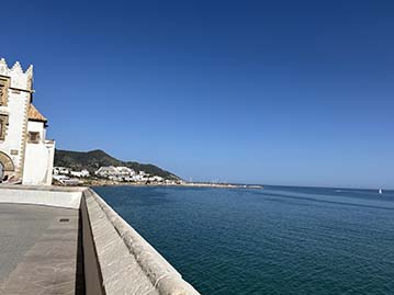Sitges areal view