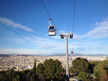 Visit Barcelona by cable car
