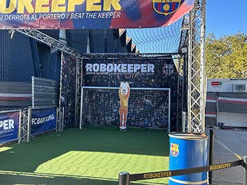 robokeeper Barça stadium