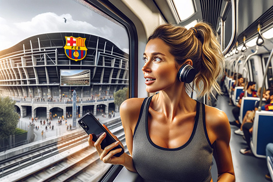 Spotify Camp Nou metro station