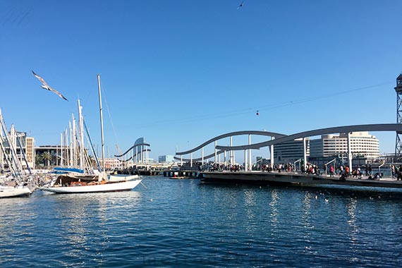 Barcelona old harbour