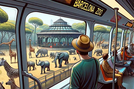 Barcelona zoo metro