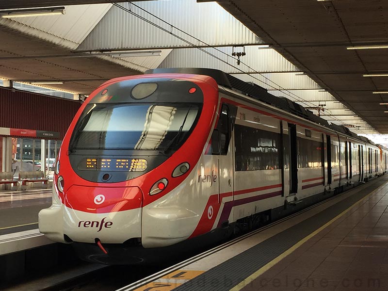 Barcelona airport connection trains