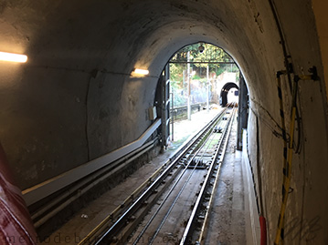 Funicular in Barcelona Montjuic