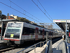 Barceloa train S3 FGC network line