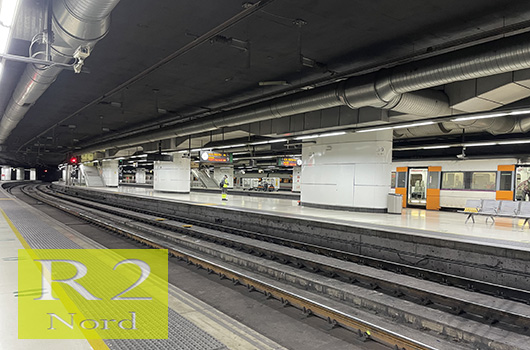 Barcelona Sants train stop