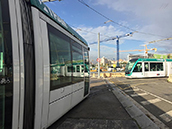 barcelona tram line to beach