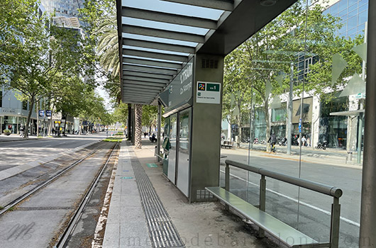 Ca l'Aranyo Barcelona tramway station