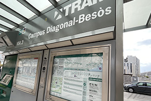 tram Campus Diagonal Besòs Barcelona stop