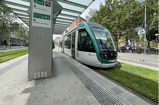 El Maresme Barcelona tramway station