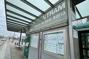 tram Estació de Sant Adrià Barcelona stop