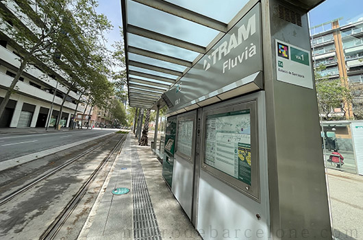 Fluvià Barcelona tramway station