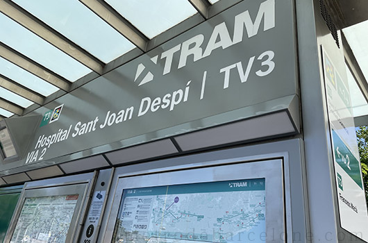 Hospital Sant Joan TV3 Barcelona tramway station