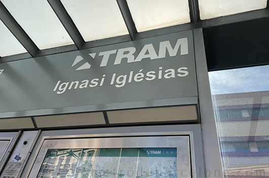 Ignasi Iglésias Barcelona tramway station