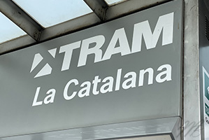 tram La Catalana Barcelona stop