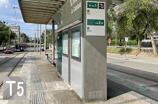 La Catalana Barcelona tramway station