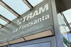 tram La Fontsanta Barcelona stop