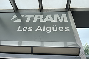 tram Les Aigües Barcelona stop