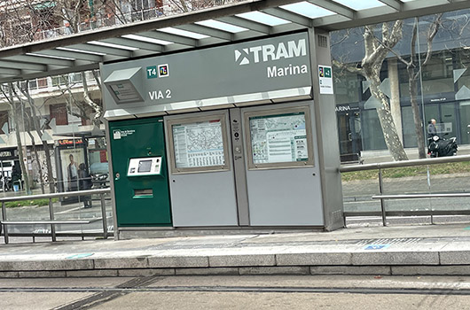 Marina Barcelona tramway station