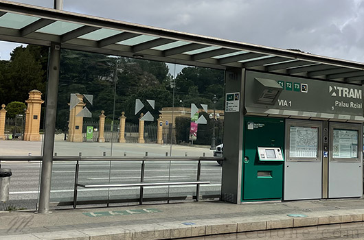 Palau Reial Barcelona tramway station