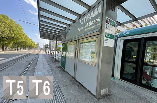 Parc del Besòs Barcelona tramway station