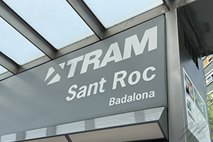 tram Sant Roc Barcelona stop