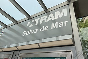tram Selva de Mar Barcelona stop