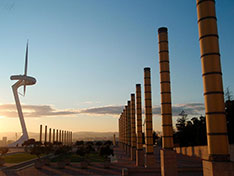 barcelona montjuic olympic park