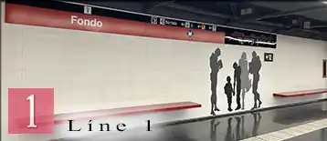 Barcelona metro red line
