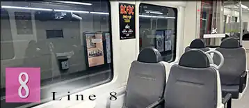 Barcelona metro pink line