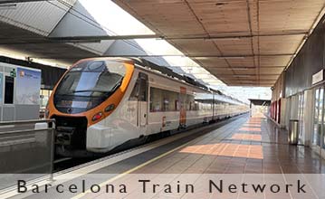Barcelona trains lines and stations
