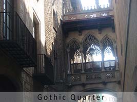 Barcelona gothic district