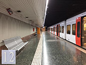 Barcelona line 12 subway stations