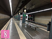 subway Barcelona line 8