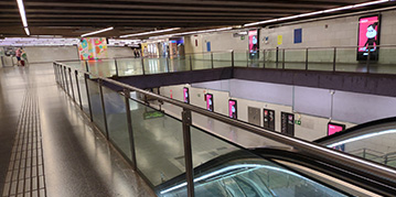Barcelona metro station
