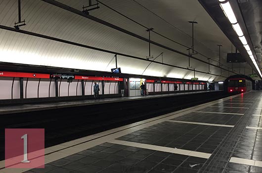 metro station Rocafort Barcelona