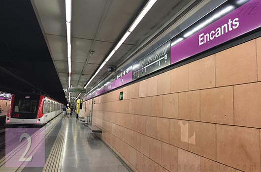 barcelona encants metro station