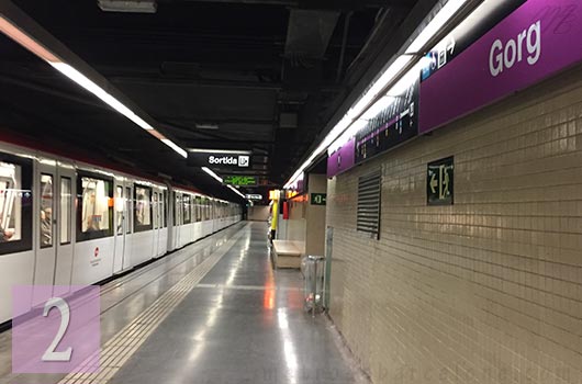 barcelona gorg metro station