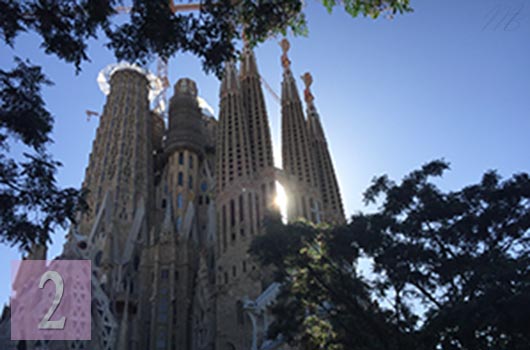 Barcelona sagrada familia metro stop