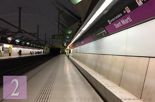 barcelona sant marti metro station