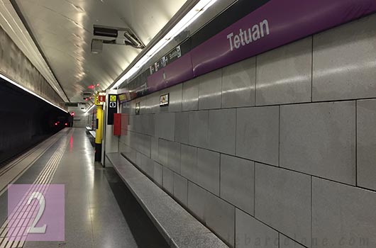 barcelona tetuan metro station